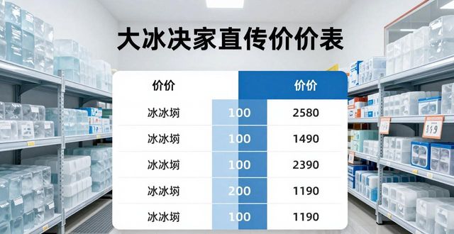 大冰块批发厂家怎么选?莆田直供渠道靠谱吗