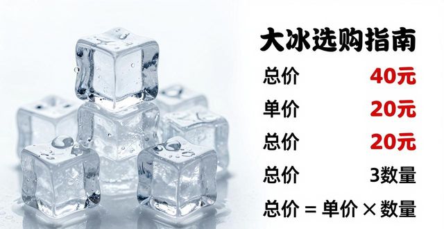 大冰块价格到底怎么算？莆田冰块选购指南